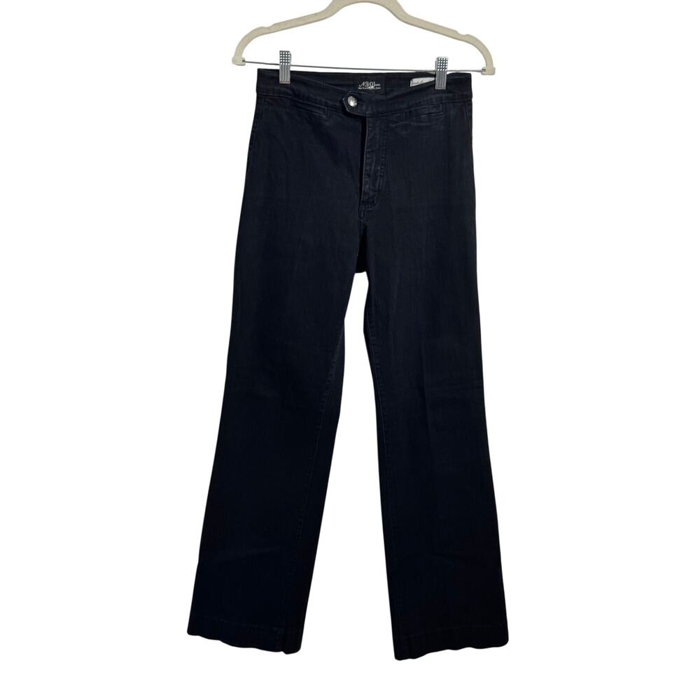 Not Your Daughters Jeans The Jordie Wide Leg‎ Denim Jeans Women 6 Blue Dark Wash